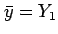 $\bar{y}=Y_1$