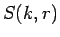 $\displaystyle S(k,r)$