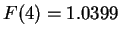 $F(4)=1.0399$