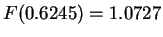 $F(0.6245)=1.0727$