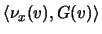 $\langle \nu_x(v),G(v)\rangle $