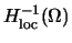 $\mbox{$H^{-1}_{\rm loc}(\Omega)$}$