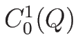 $C_0^1(Q)$