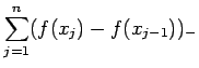 $\displaystyle \sum_{j=1}^n(f(x_j)-f(x_{j-1}))_{-} %\label{eq:BV:def_Ndelta}
$