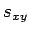 $\displaystyle s_{xy}$