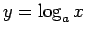 $y=\log_a x$