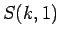 $\displaystyle S(k,1)$