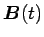 $\mbox{\boldmath$B$}(t)$