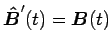 $\mbox{\boldmath$\hat{B}$}'(t)=\mbox{\boldmath$B$}(t)$