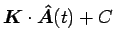 $\displaystyle \mbox{\boldmath$K$}\cdot\mbox{\boldmath$\hat{A}$}(t)+C$