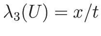 $\lambda_3(U)=x/t$