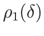 $\rho_1(\delta)$